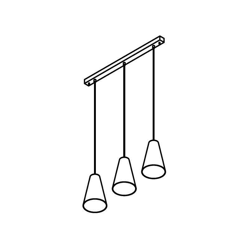 PSM Lighting Iconic 4613.G.E27.BZ.53 PSM Lighting Iconic 4613.G.E27.BZ.53.TXJ Lampe suspendue