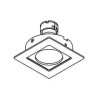 PSM Lighting Square Click System Casroma.Es50 Spot Encastrable