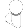 PSM Lighting Tubo 5201.E27.G80 Lampe Murale