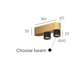 Trizo21 Audy-Duo 2 up Rounded with honeycomb plafonnier