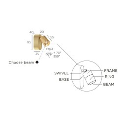 Trizo21 Audette WD1 up with honeycomb plafonnier