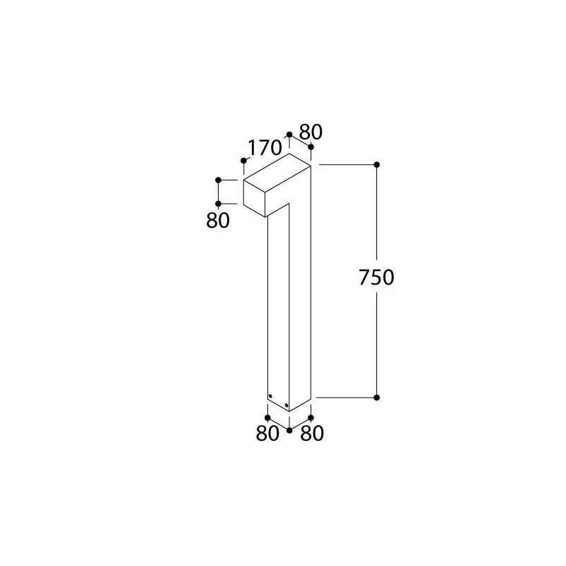 TAL BERNARD 750 poteau de jardin