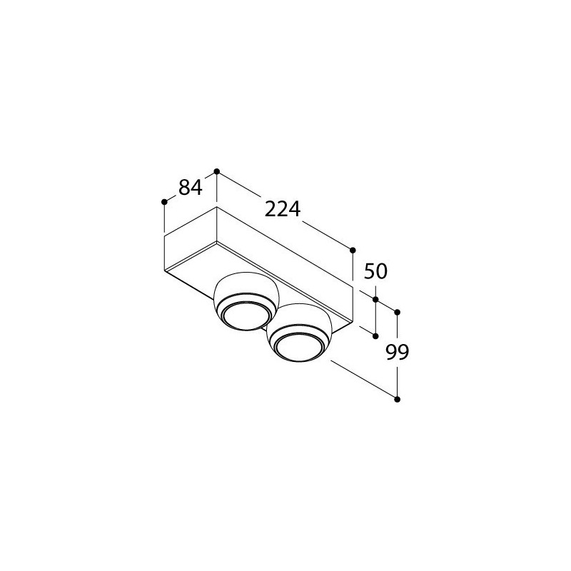 TAL BERRIER JUNIOR SURFACE MOUNTED CI plafonnier