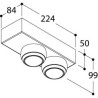 TAL BERRIER JUNIOR SURFACE MOUNTED CI plafonnier