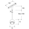 TAL BERRIER JUNIOR SUSPENSION THIN WIRE TRACK 48V éclairage sur rail