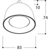TAL CONE JUNIOR SURFACE MOUNTED M10 plafonnier