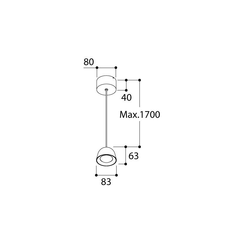 TAL CONE JUNIOR SUSPENSION CI MAINS DIMM lampe suspendue