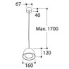 TAL CONE SUSPENSION CI MAINS DIMM lampe suspendue