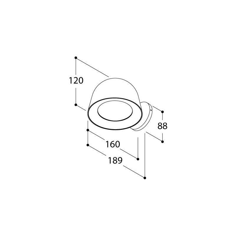 TAL CONE WALL SURFACE CI MAINS DIMM lampe murale