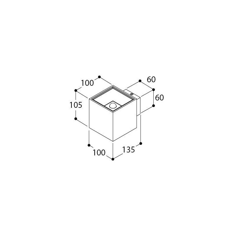 TAL DARTLING SINGLE BEAM MAINS DIMM lampe murale