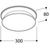 TAL DIABOLO 300 SM MAINS DIMMABLE plafonnier