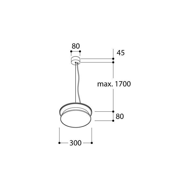 TAL DIABOLO M SUSPENDED MAINS DIMMABLE lampe suspendue