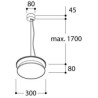 TAL DIABOLO M SUSPENDED MAINS DIMMABLE lampe suspendue