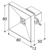 TAL DICE WALL CI FOR WALL BOX MAINS DIMM lampe murale