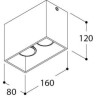 Tal Lighting DJANGO 2 FIXED GU10 Deckenlampe