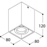 TAL DJANGO ORIENTABLE GU10 plafonnier