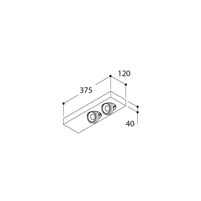TAL DOMINO SFEROS 2x BEAUFORT CI MAINS DIMM plafonnier