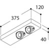 TAL DOMINO SFEROS 2x BEAUFORT CI MAINS DIMM plafonnier