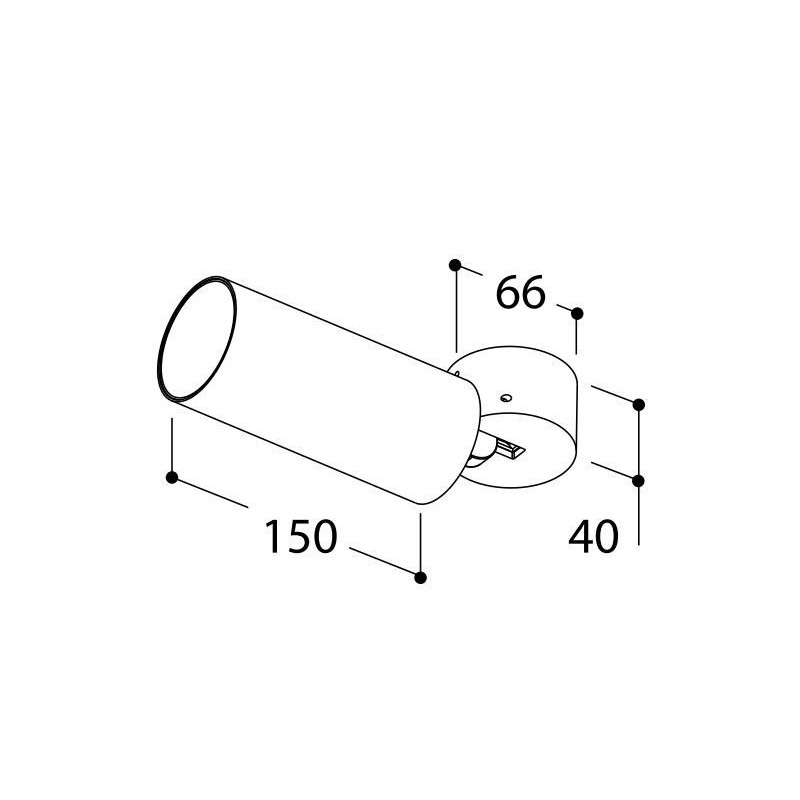 TAL FUNNEL ELBOW 150 CI MAINS DIMM plafonnier