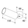 TAL FUNNEL ELBOW 150 CI MAINS DIMM plafonnier
