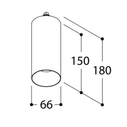 TAL FUNNEL ELBOW 150 CI M10 MAINS DIMM plafonnier