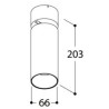 TAL FUNNEL ELBOW 150 GU10 plafonnier