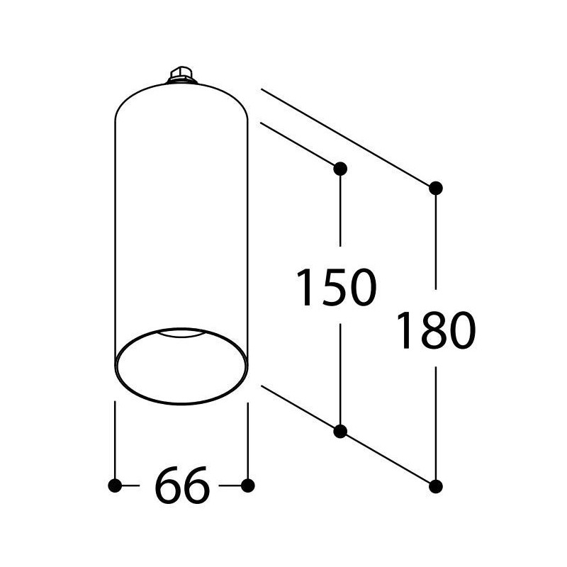 Tal Lighting FUNNEL ELBOW 150 M10 GU10 / Decken- / Wandlampe