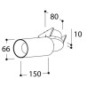 TAL FUNNEL ELBOW 150 RECESSED LEAF GU10 plafonnier