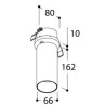 TAL FUNNEL ELBOW 150 RECESSED TORSION CI MAINS DIMM plafonnier