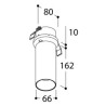TAL FUNNEL ELBOW 150 RECESSED TORSION GU10 plafonnier