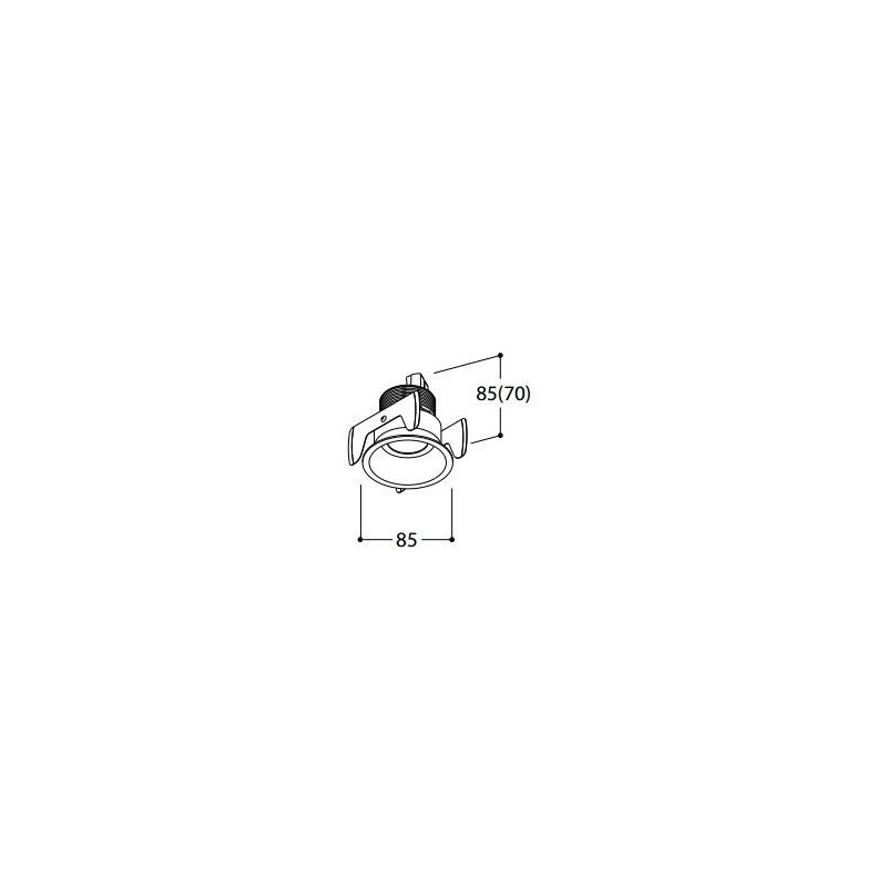 TAL FUNNEL FIX HALOLED LEAF spot encastrable