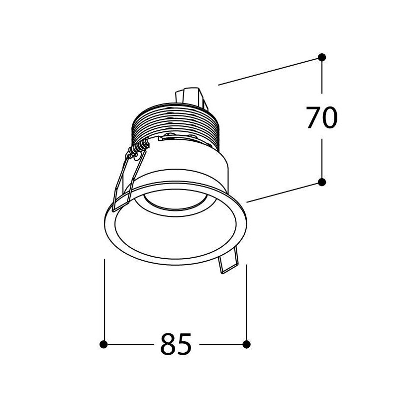 TAL FUNNEL FIX HALOLED TORSION spot encastrable