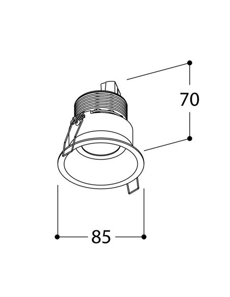 Tal Lighting FUNNEL FIX HALOLED TORSION Einbaustrahler