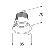 TAL FUNNEL FIX HALOLED TORSION spot encastrable