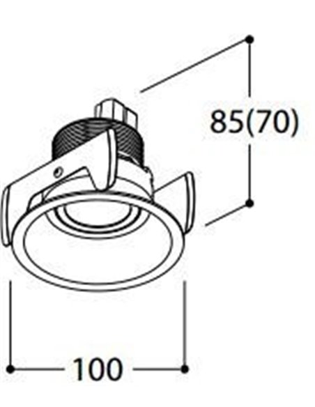 Tal Lighting FUNNEL FLEX HALOLED LEAF Einbaustrahler