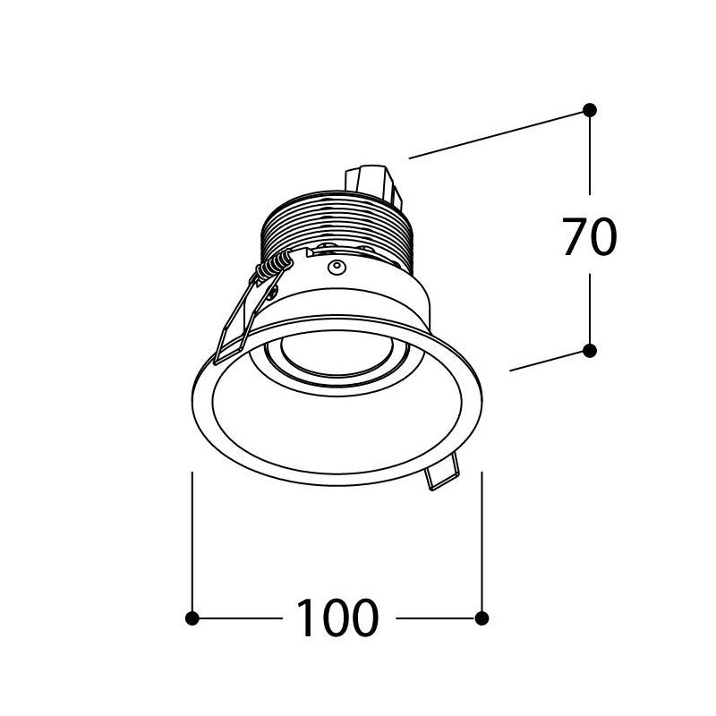 TAL FUNNEL FLEX HALOLED TORSION spot encastrable