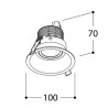 TAL FUNNEL FLEX HALOLED TORSION spot encastrable