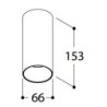 TAL FUNNEL ON 150 CI MAINS DIMM plafonnier