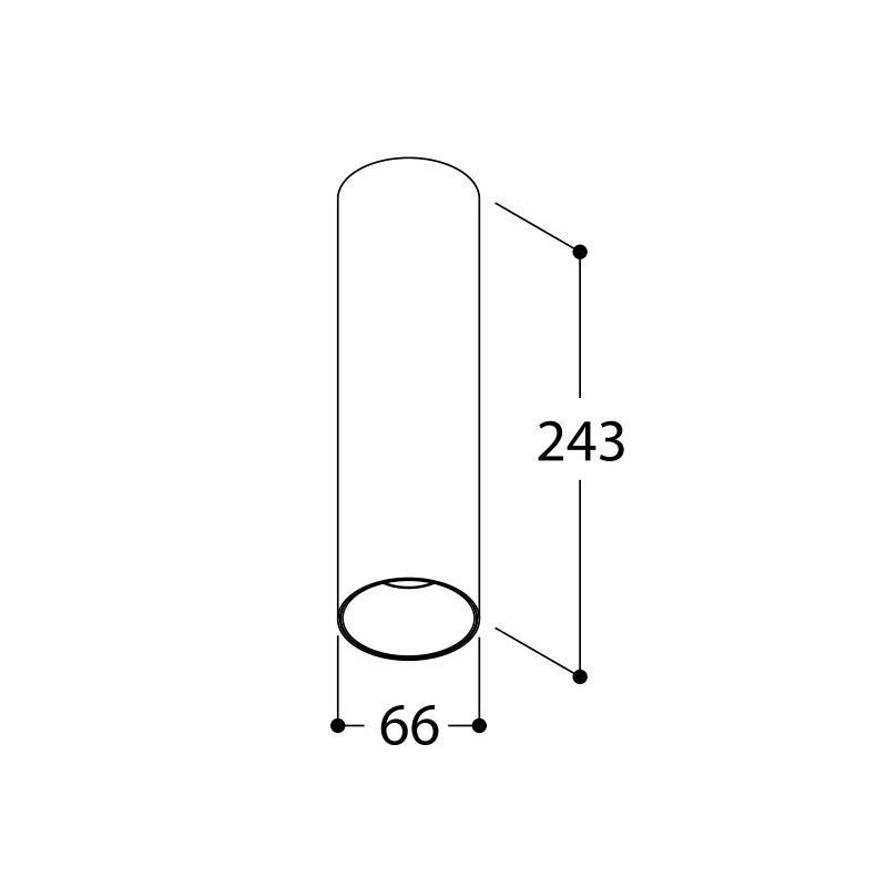 TAL FUNNEL ON 240 CI MAINS DIMM plafonnier