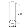 TAL FUNNEL ON 240 CI MAINS DIMM plafonnier