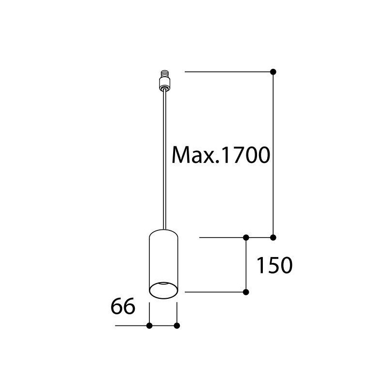TAL FUNNEL SUSPENSION 150 CI M10 MAINS DIMM lampe suspendue