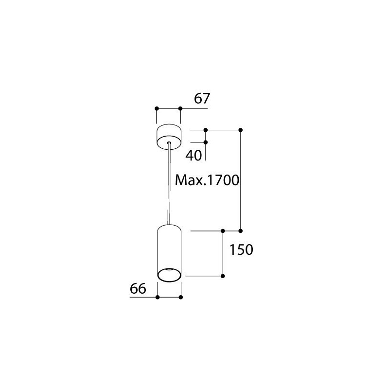 TAL FUNNEL SUSPENSION 150 GU10 lampe suspendue