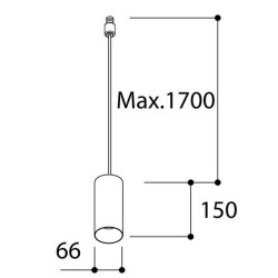 TAL FUNNEL SUSPENSION 150 M10 GU10 lampe suspendue