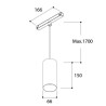 TAL FUNNEL SUSPENSION 150 TRACK 48V éclairage sur rail