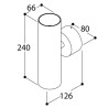 TAL FUNNEL WALL DOUBLE CI MAINS DIMM lampe murale