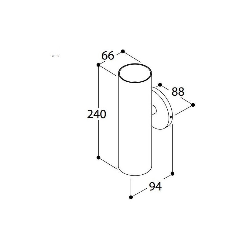 TAL FUNNEL WALL DOUBLE WC lampe murale