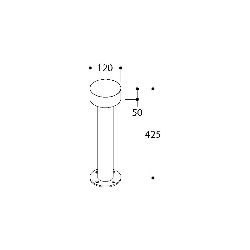 TAL HEDGE 400 CI poteau de jardin