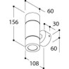 TAL HEKOWA 100 LUXEON M SPOT WC lampe murale