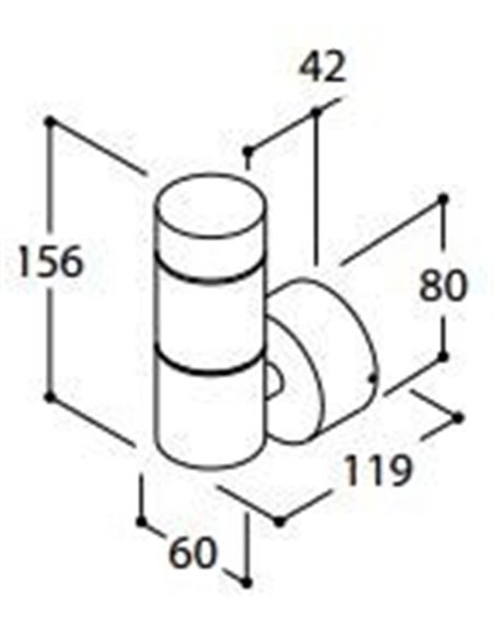 TAL HEKOWA SINGLE BEAM BEACON MAINS DIMM CI lampe murale