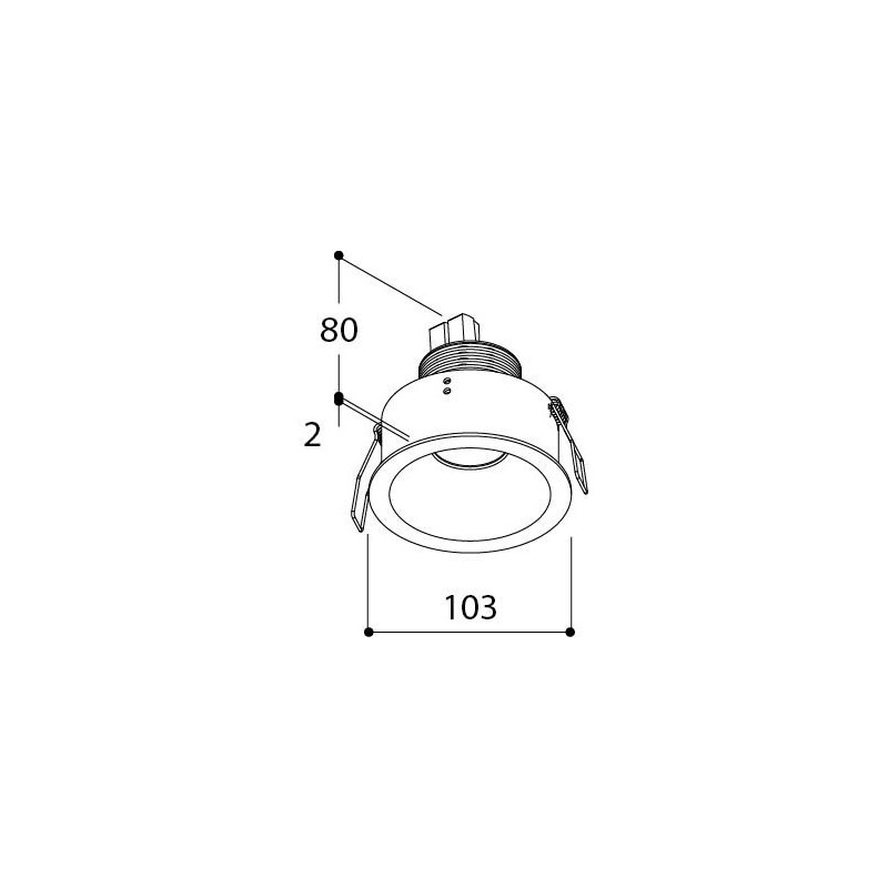 TAL HELAX SML HALOLED TORSION spot encastrable